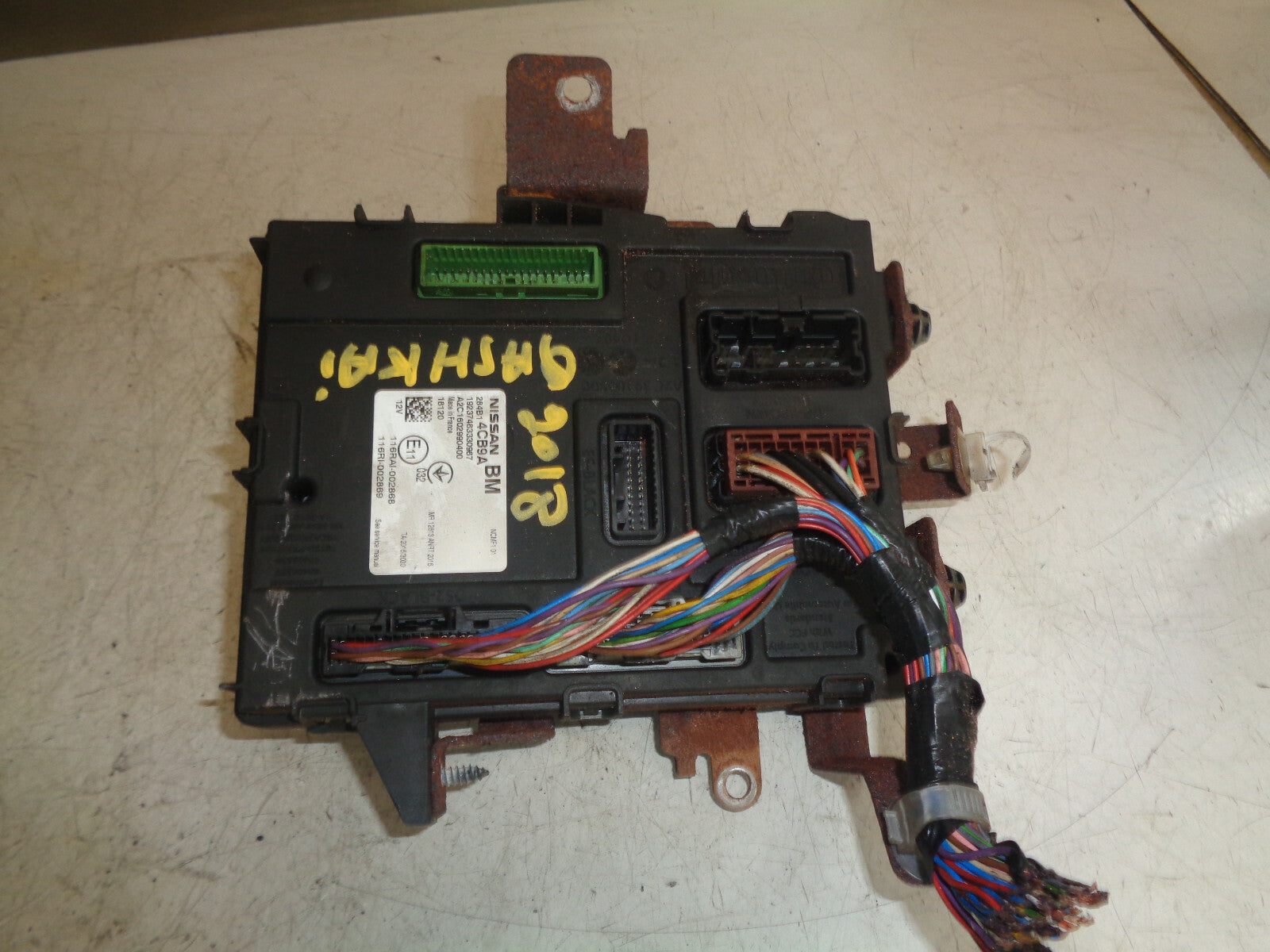 NISSAN QASHQAI J11 MK2 2018 BCM BODY CONTROL MODULE 284B14CB9A