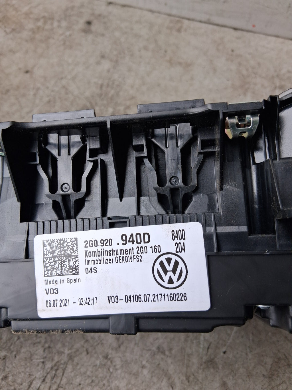 2021 VW VOLKSWAGEN T-CROSS SPEEDOMETER INSTRUMENT CLUSTER 2G0920940D