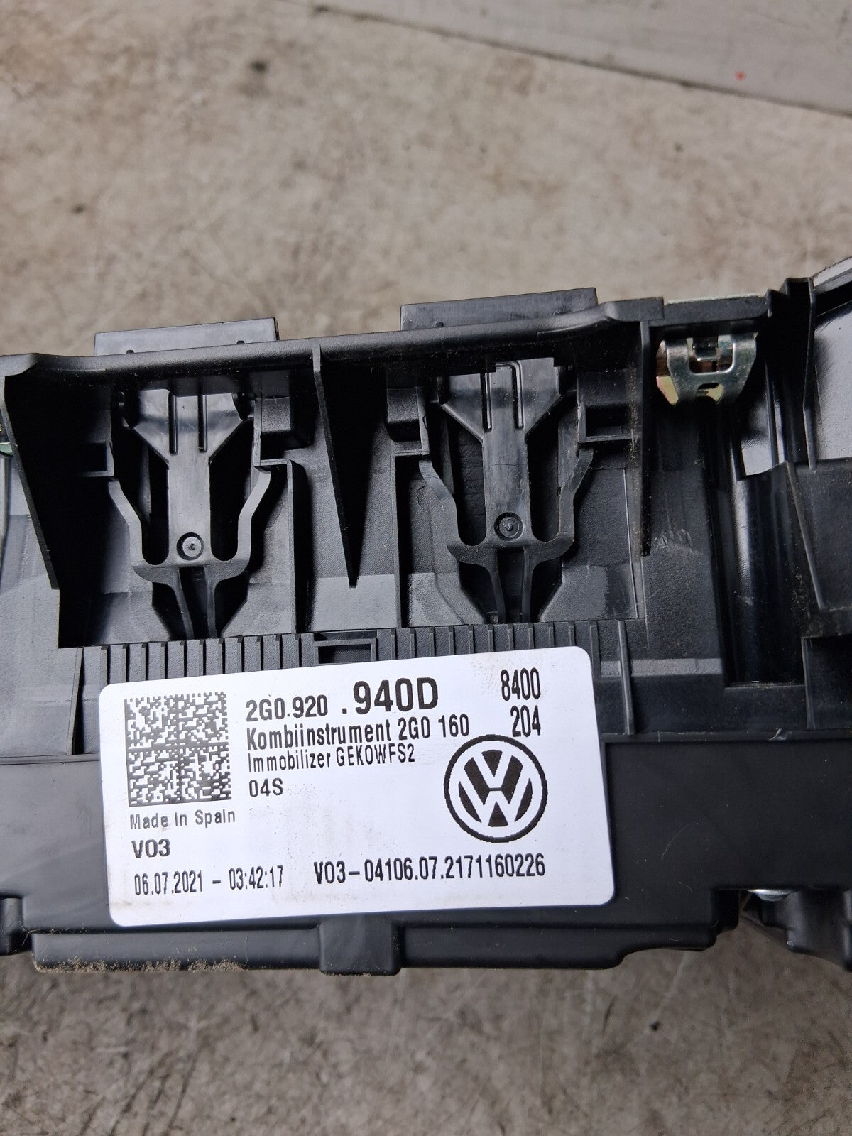 2021 VW VOLKSWAGEN T-CROSS SPEEDOMETER INSTRUMENT CLUSTER 2G0920940D