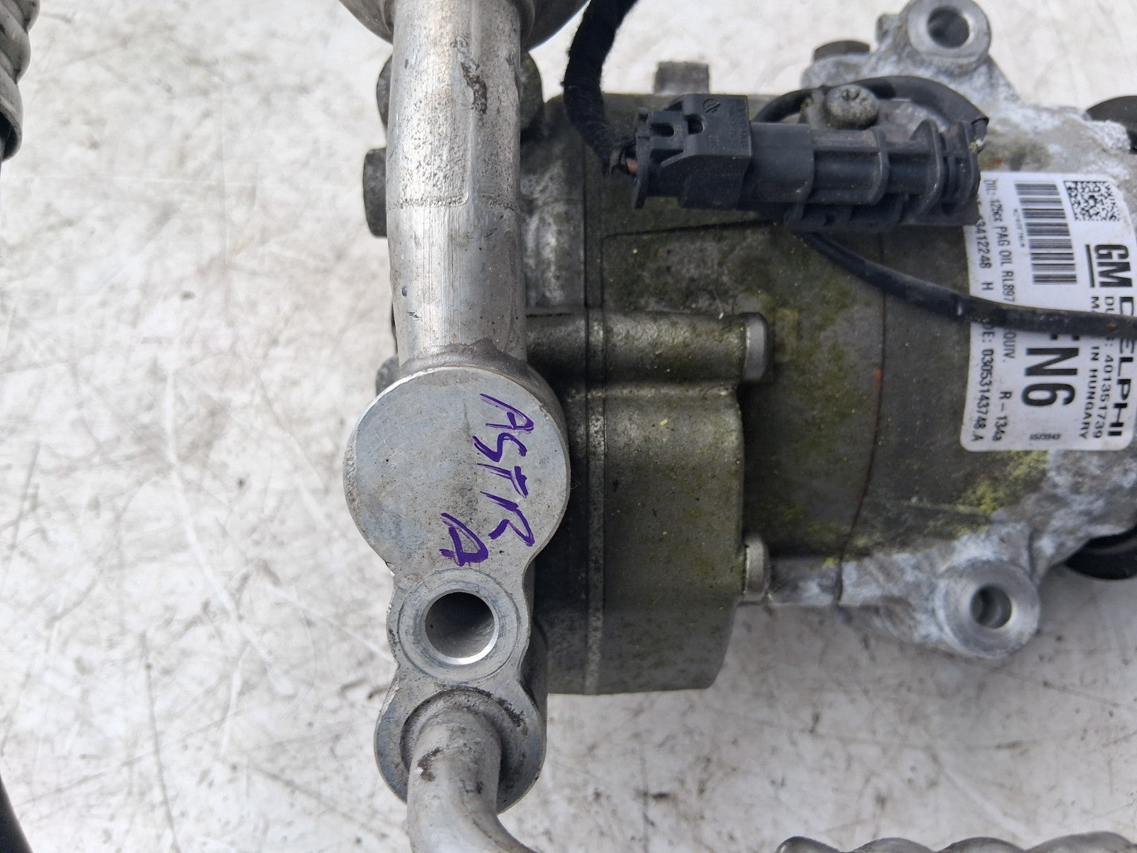 2013 VAUXHALL ASTRA J 1.7 DIESEL AC AIR CON COMPRESSOR PUMP 13412248