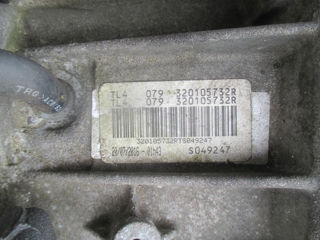 RENAULT KADJAR 2016 1.5 DIESEL 6 SPEED MANUAL GEARBOX 320107382R TL4 079    GB5