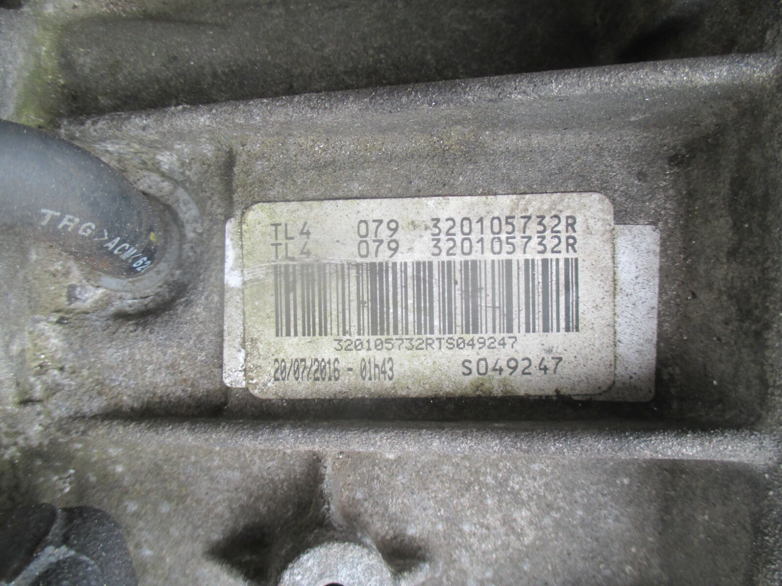 RENAULT KADJAR 2016 1.5 DIESEL 6 SPEED MANUAL GEARBOX 320107382R TL4 079    GB5