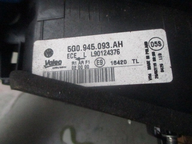 2019 VOLKSWAGEN GOLF NSR PASSENGER SIDE REAR OUTER TAIL LIGHT LAMP L90124376