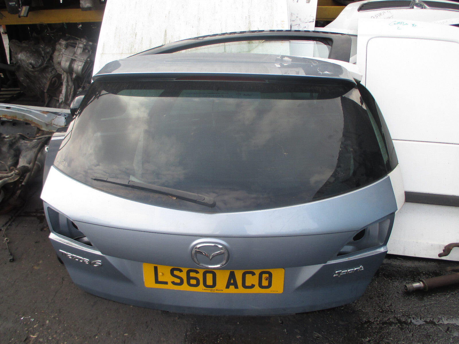 MAZDA 6 MK2 GH ESTATE 2010 REAR BARE TAILGATE BOOTLID BLUE SILVER