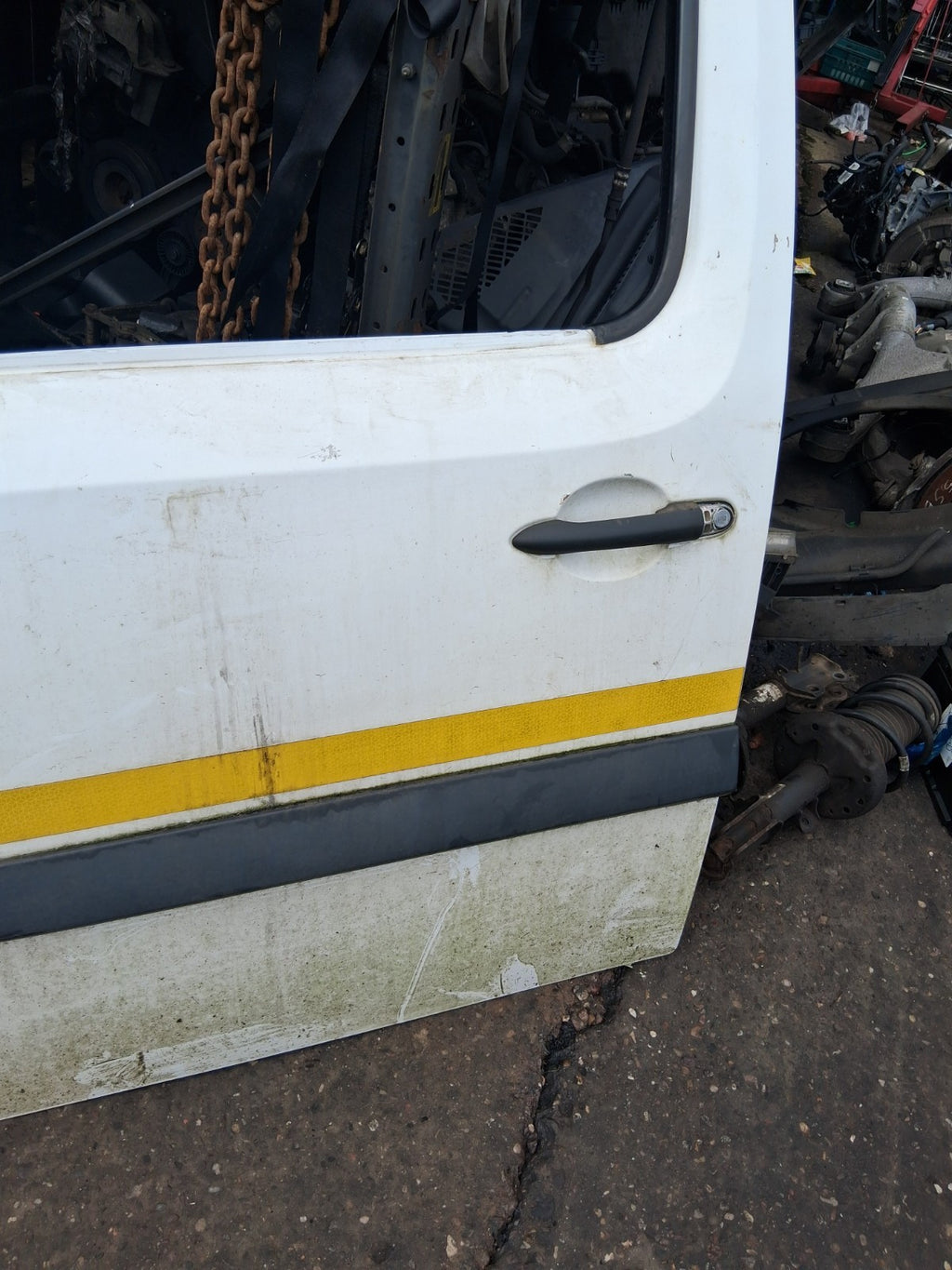2018 MERCEDES BENZ CITAN W415 NSF PASSENGER SIDE FRONT LEFT BARE DOOR WHITE
