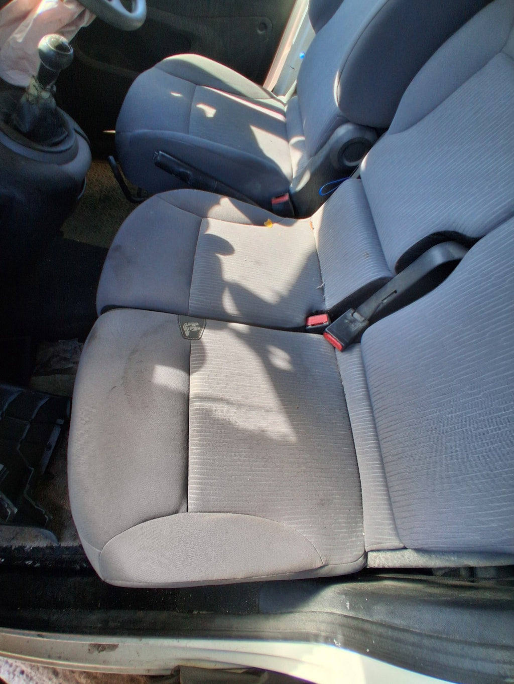 2015 PEUGEOT PARTNER MK2 NSF PASSENGER SIDE FRONT LEFT TWIN COMPLETE FABRIC SEAT