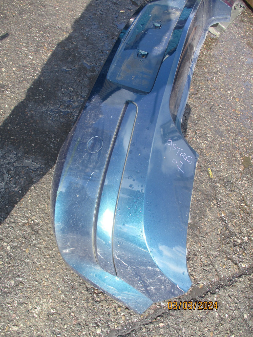 VAUXHALL ASTRA H 2007 REAR COMPLETE BUMPER GREEN