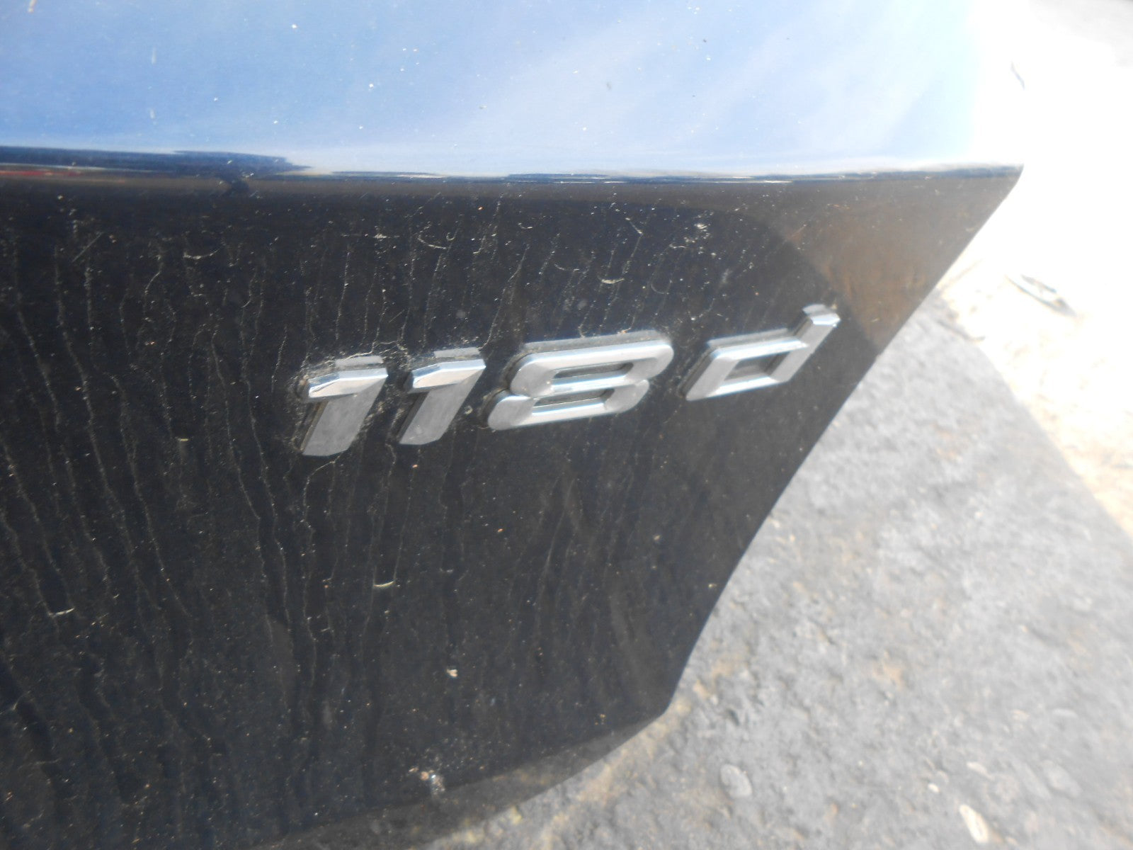 BMW 1 SERIES E87 2005 BARE BOOTLID TAILGATE A35/5 MONACOBLAU METALLIC