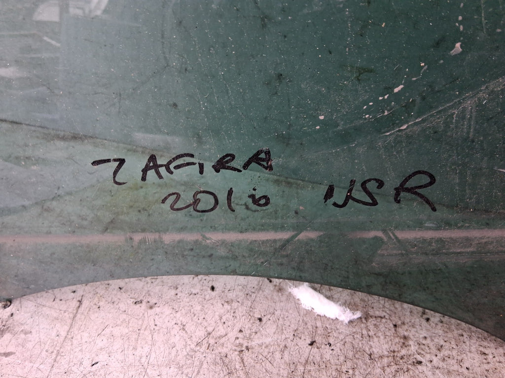 VAUXHALL ZAFIRA C 2016 NSR PASSENGER SIDE REAR LEFT WINDOW GLASS 43R002092