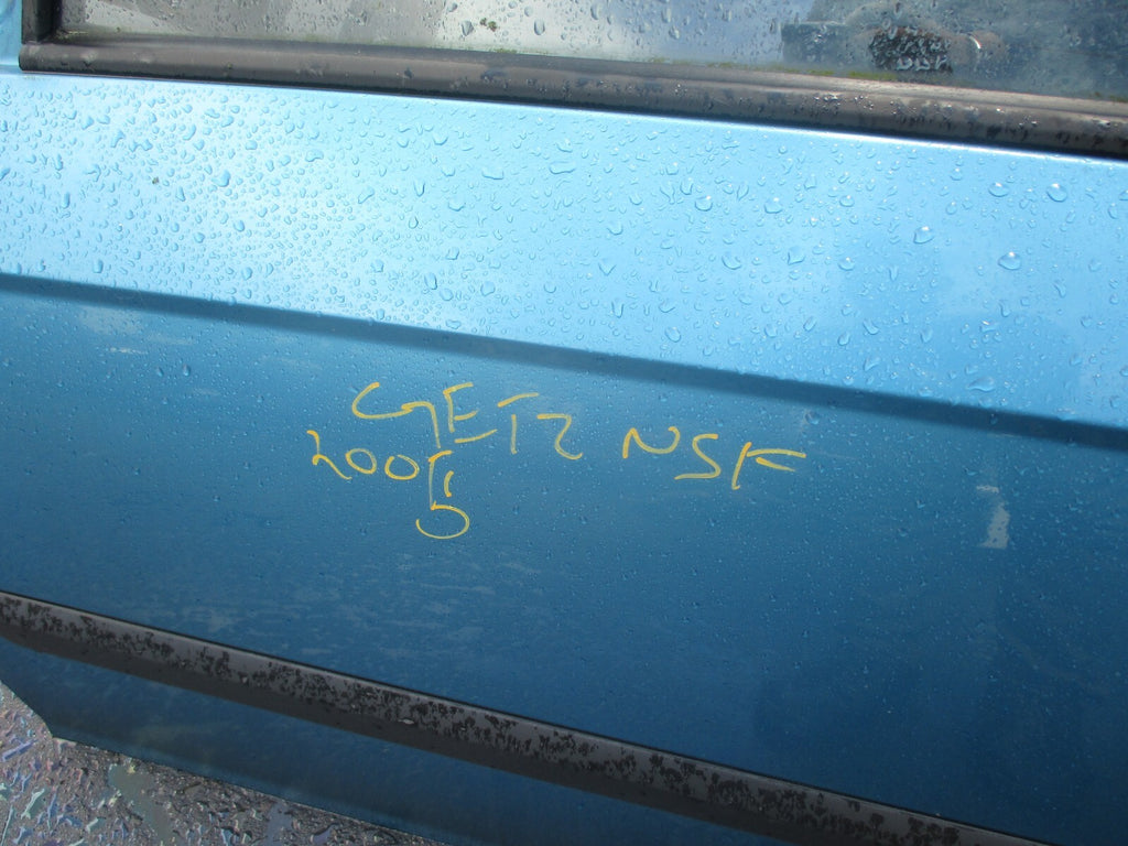 HYUNDAI GETZ 2005 3 DOOR NS PASSENGER SIDE COMPLETE DOOR BLUE