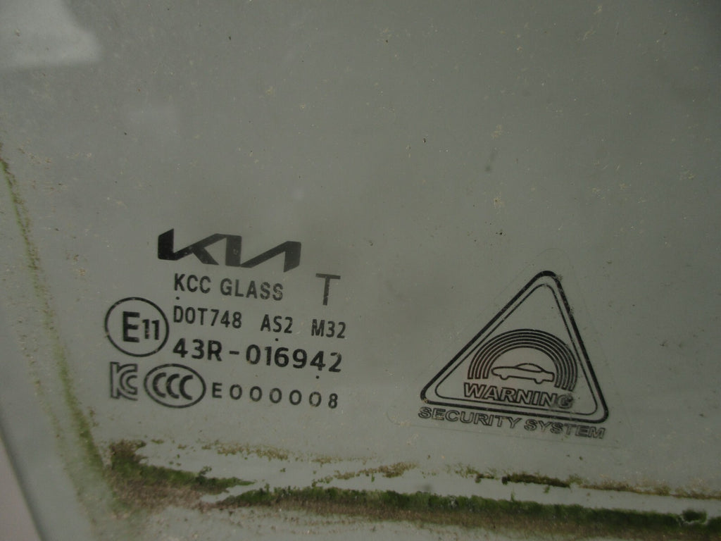 2021 KIA PICANTO MK3 OSF DRIVER SIDE FRONT RIGHT DOOR GLASS WINDOW 43R016942
