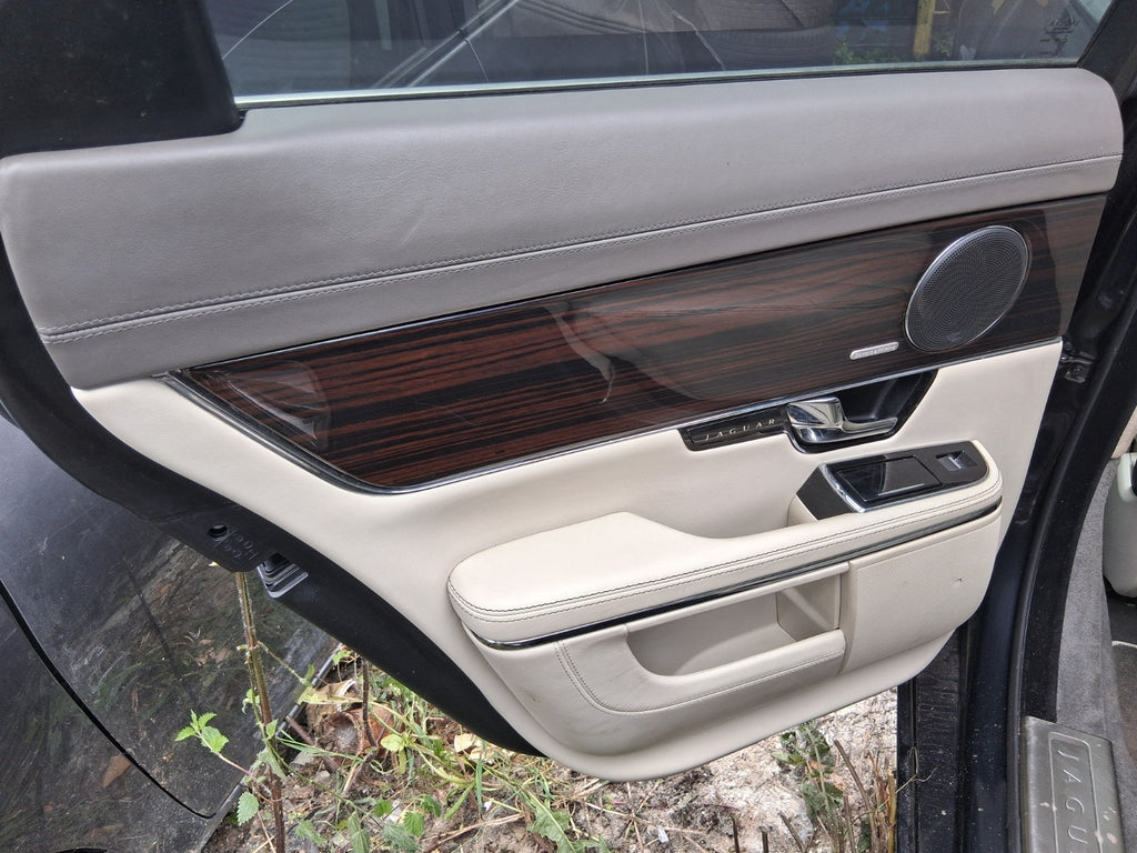 2012 JAGUAR XJ X351 NSR PASSENGER SIDE REAR LEFT DOOR CARD PANEL