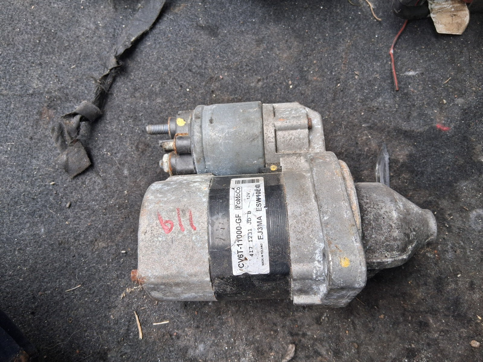FORD FOCUS MK3 2018 1.0 PETROL STARTER MOTOR CV6T11000GF