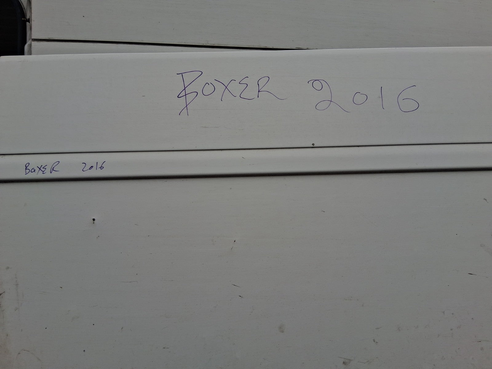 2016 PEUGEOT BOXER MK3 NS PASSENGER SIDE LEFT COMPLETE SLIDING DOOR WHITE