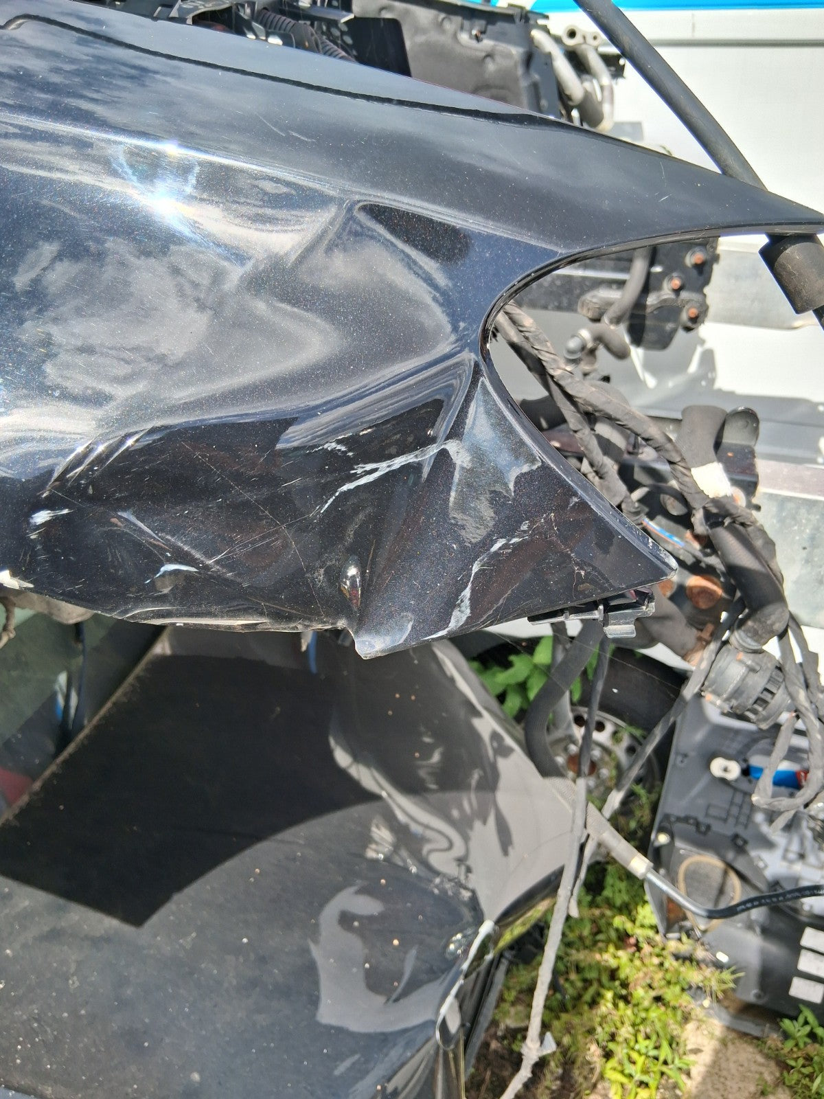 2016 MERCEDES C CLASS W205 OSF DRIVER SIDE FRONT RIGHT WING PANEL BLACK 197