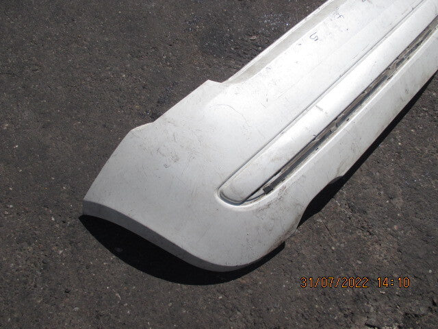 FIAT 500 2012 REAR BUMPER WHITE CREAM DAMAGED