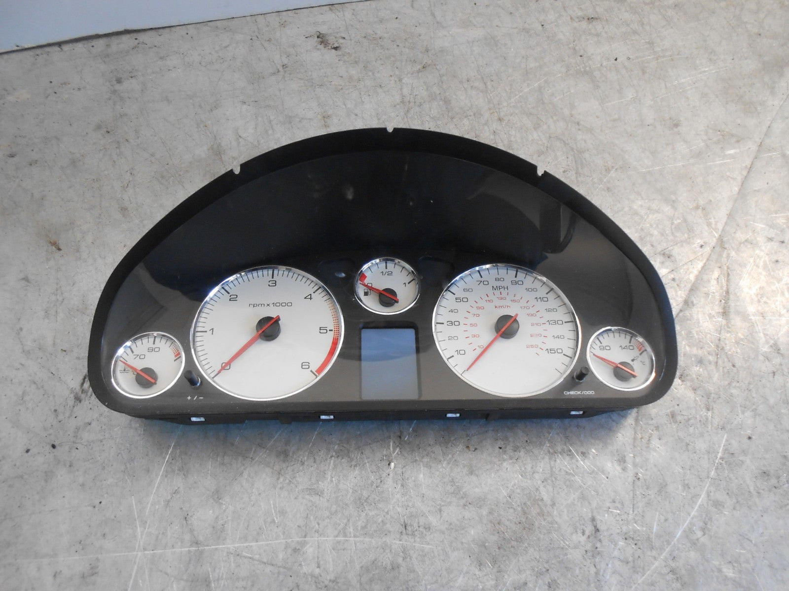 PEUGEOT 407 2007 2.2 HDI (4HT) CLOCKS SPEEDO INSTRUMENT CLUSTER 9658138780
