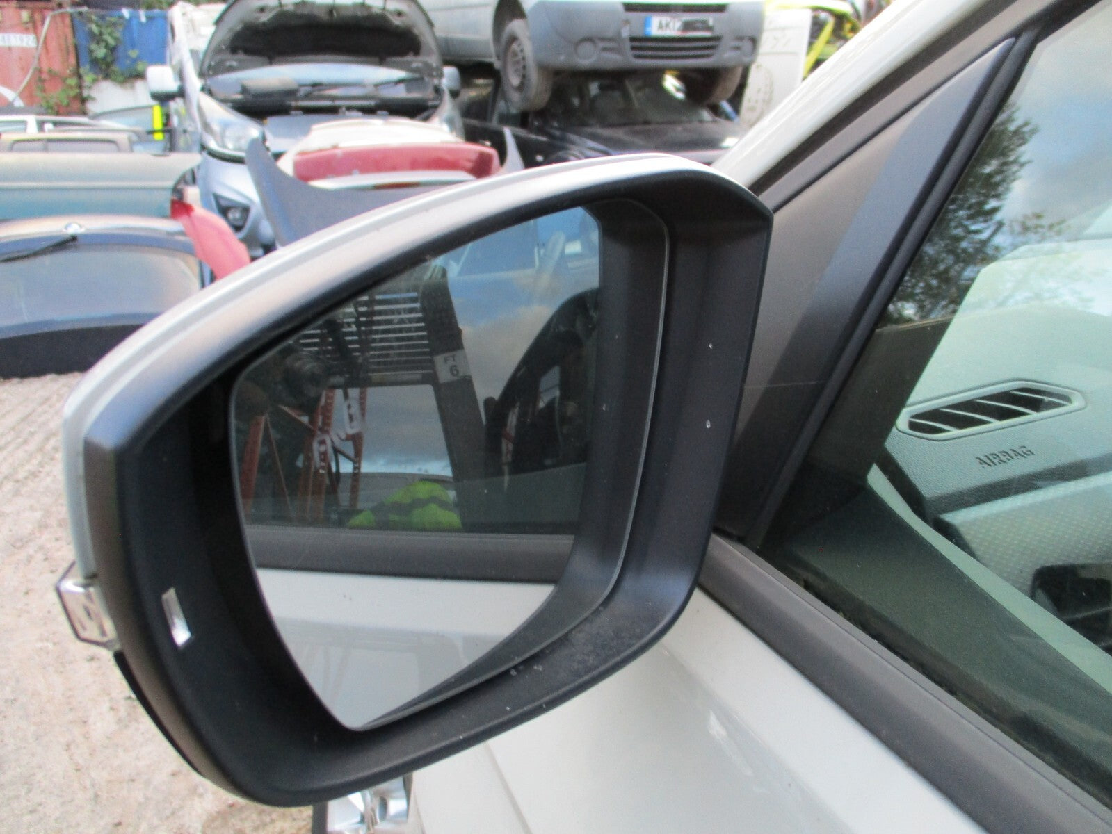 2023 VW VOLKSWAGEN T CROSS NS PASSENGER SIDE POWERFOLD WING MIRROR GREY