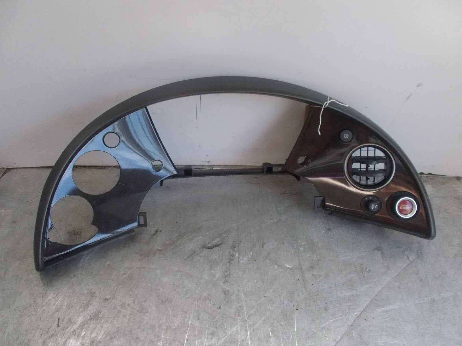 HONDA CIVIC 2008 MK8 SPEEDO CLOCKS SURROUND VENT VSA START STOP SWITCH ASSEMBLY