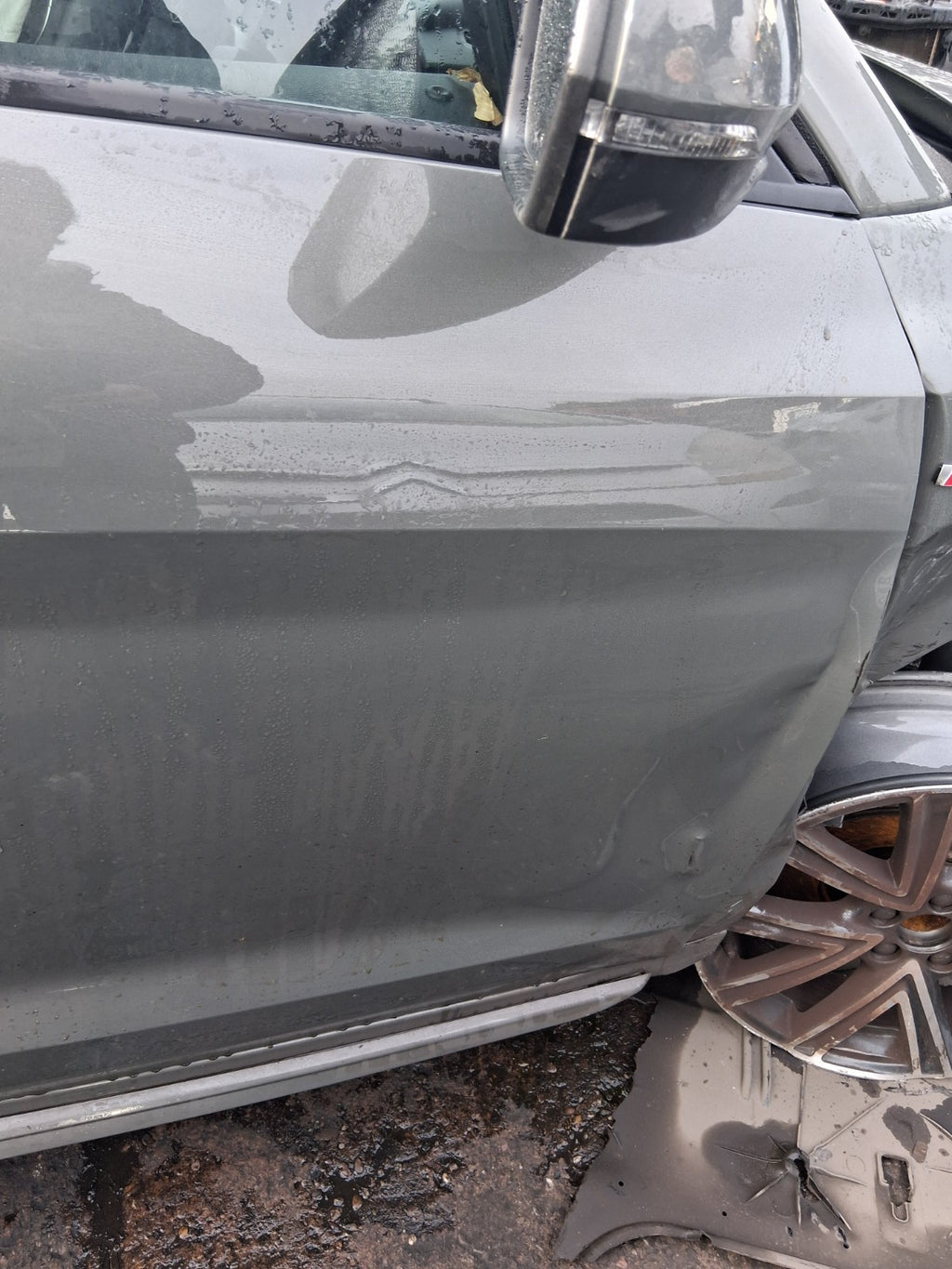 2024 AUDI A1 S LINE MK2 GB OSF DRIVER SIDE FRONT BARE DOOR CHRONOS GREY LX7G