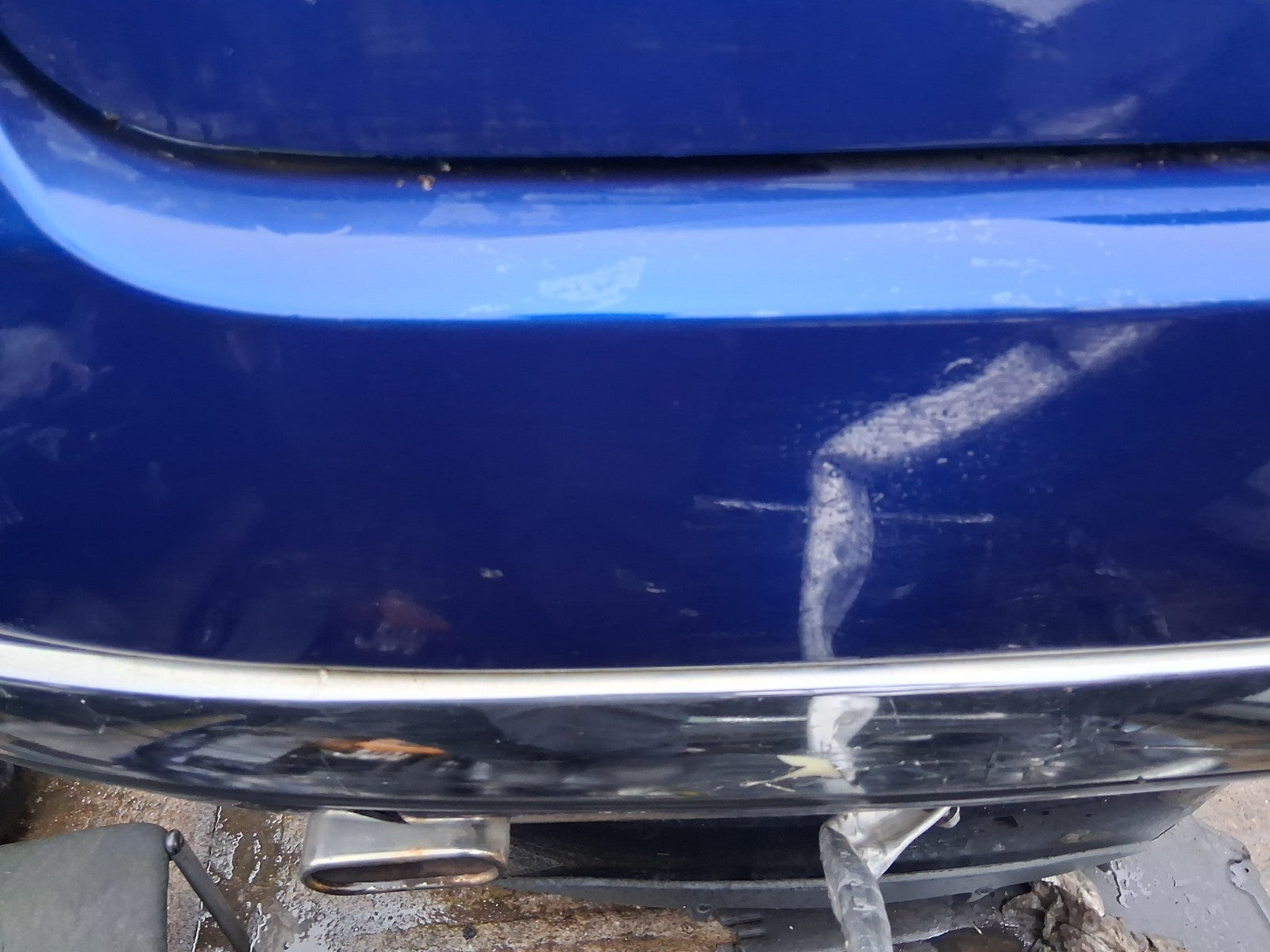 2010 FIAT 500 LOUNGE MK1 COMPLETE REAR BUMPER BLUE