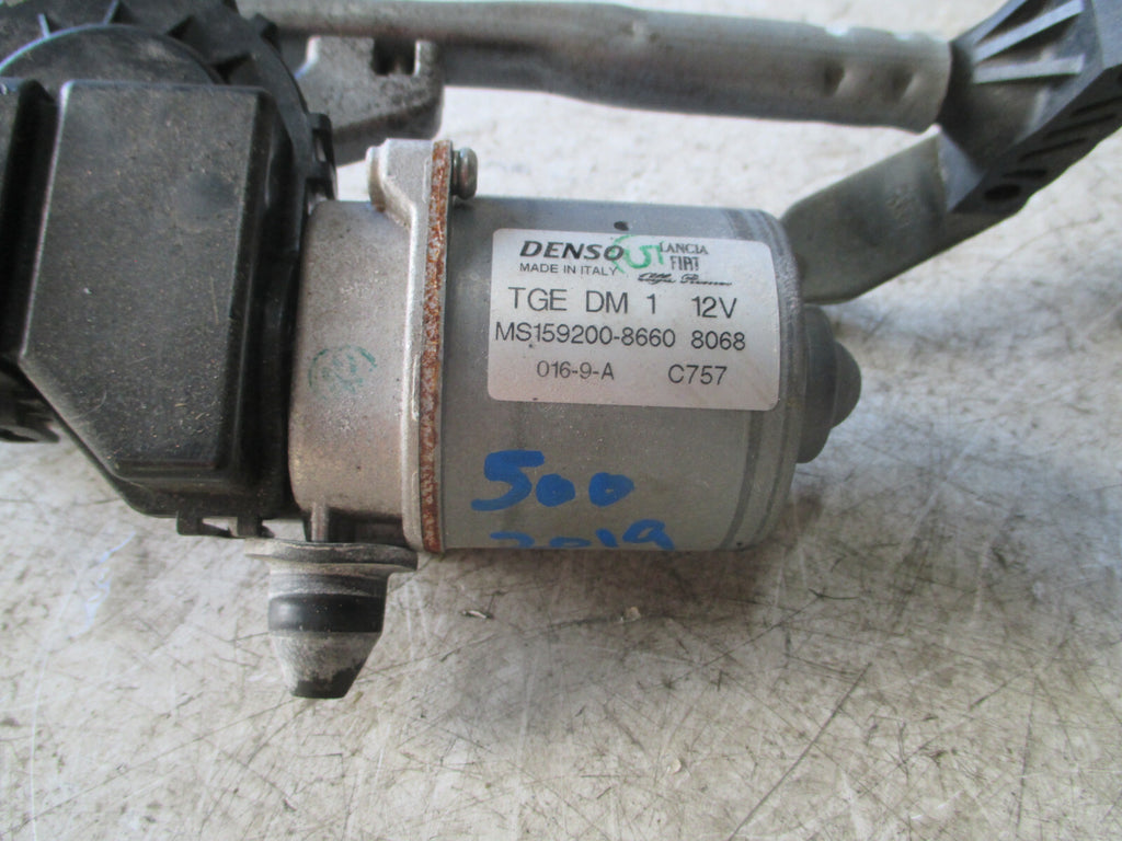 FIAT 500 2019 MK1 1.2 PETROL FRONT WINDSCREEN WIPER MOTOR LINKAGE MS1592008660