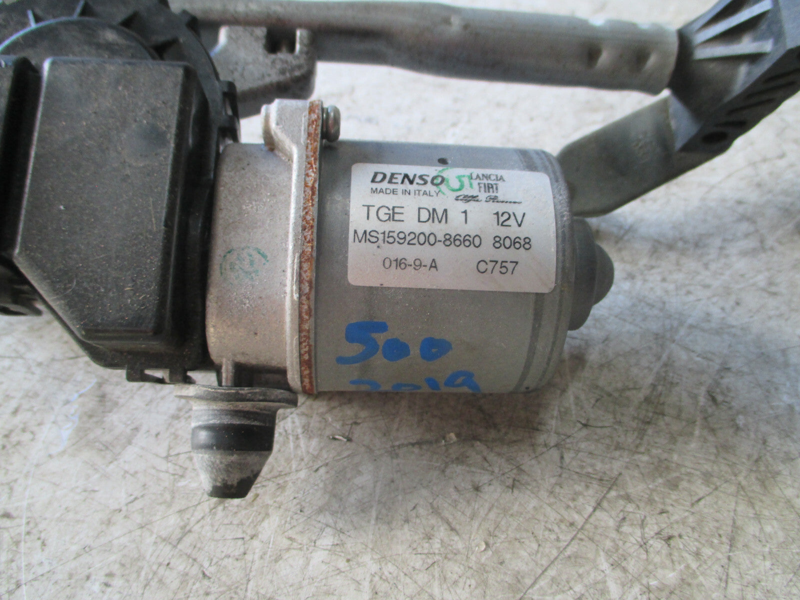 FIAT 500 2019 MK1 1.2 PETROL FRONT WINDSCREEN WIPER MOTOR LINKAGE MS1592008660