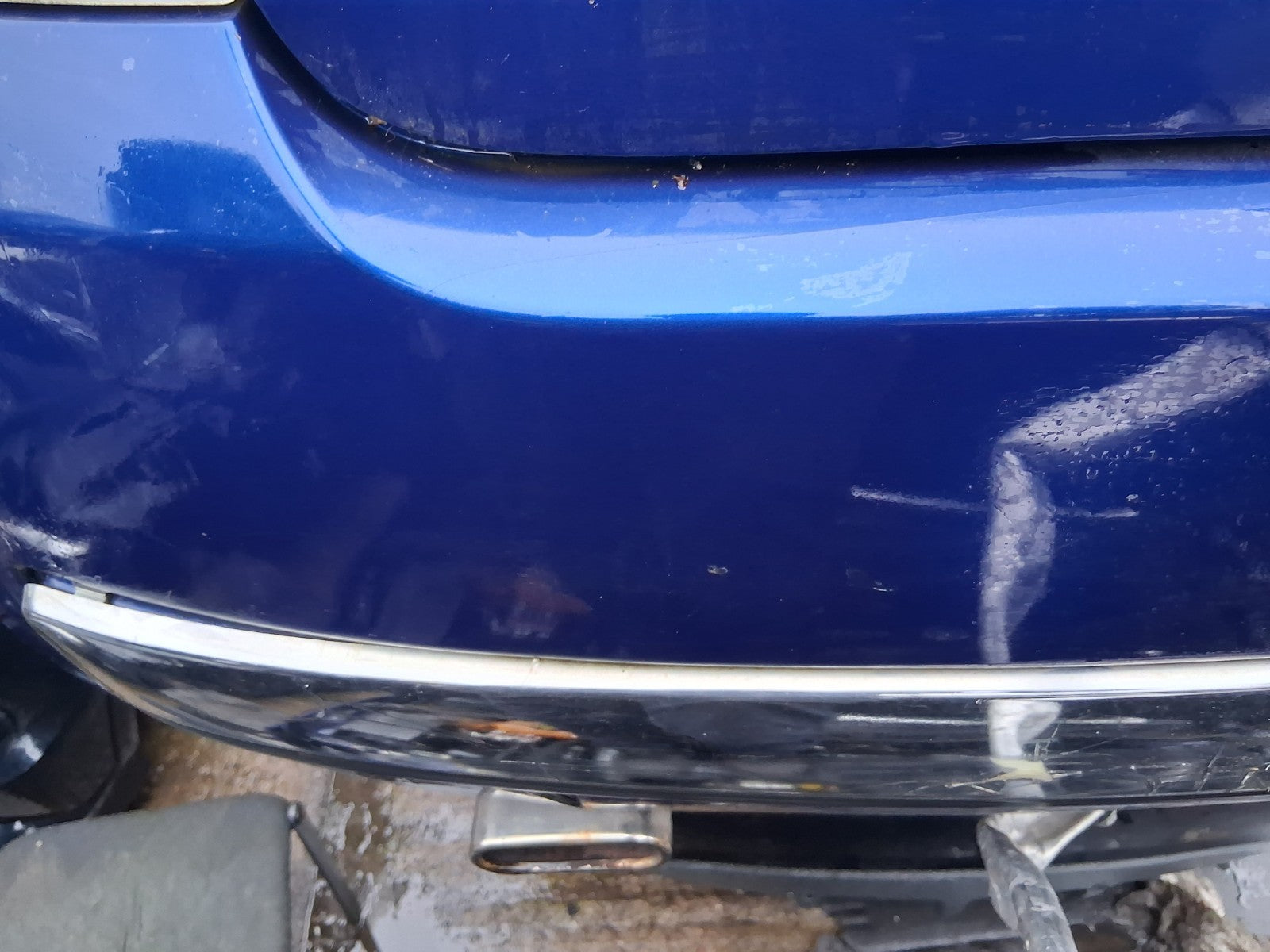 2010 FIAT 500 LOUNGE MK1 COMPLETE REAR BUMPER BLUE
