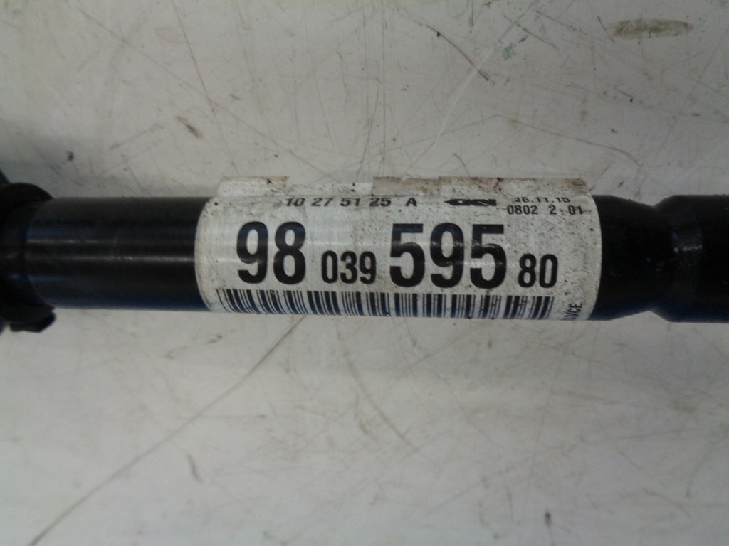 PEUGEOT 208 2015 NSF PASSENGER SIDE FRONT DRIVESHAFT 9803956580