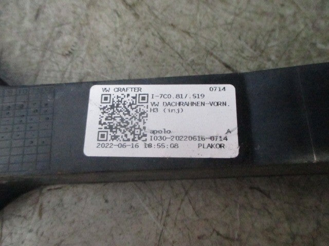2022 VOLKSWAGEN CRAFTER ROOF FRAME FRONT TOP 7C0817519