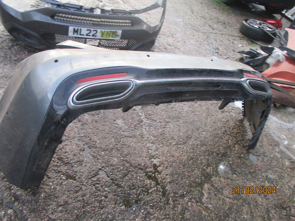 MERCEDES BENZ S CLASS W222 2017 REAR BUMPER DIFFUSER GREY DAMAGED