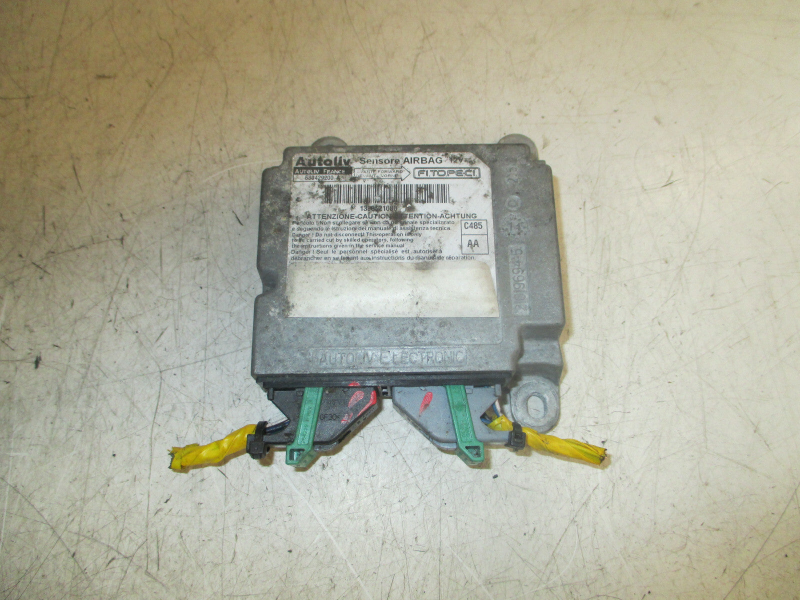 2015 PEUGEOT BIPPER 1.3 DIESEL SAFETY BAG CONTROL MODULE 630429200