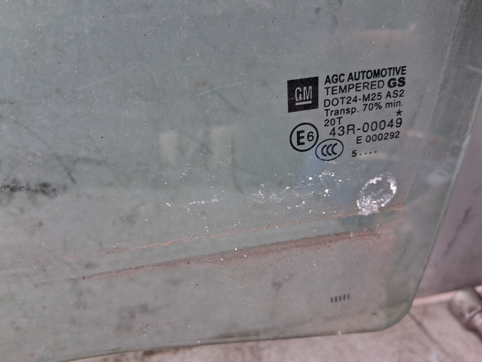 2016 VAUXHALL ZAFIRA C MK3 NSR PASSENGER SIDE REAR LEFT WINDOW GLASS