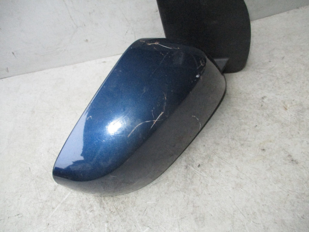 NISSAN PATHFINDER R51 2006 OS DRIVER SIDE FRONT MANUAL FOLD WING MIRROR BLUE