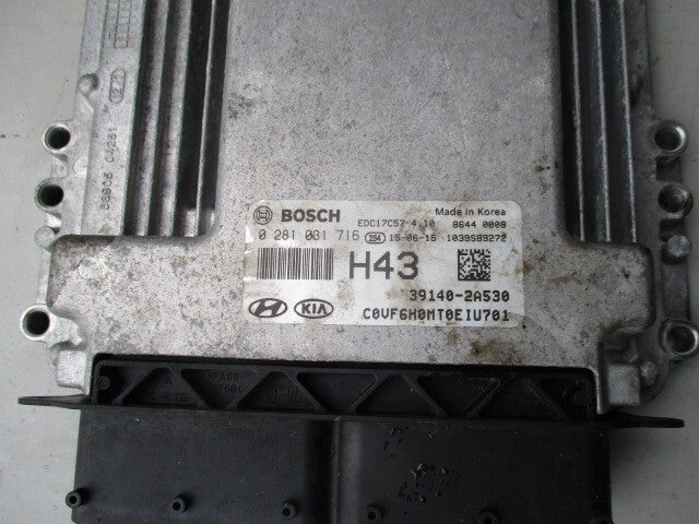 HYUNDAI I40 2016 1.7 DIESEL ECU ENGINE CONTROL MODULE 391402A530