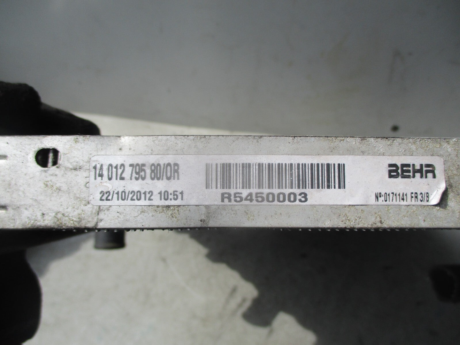 2013 FIAT SCUDO 165 MK2 2.0 DIESEL WATER COOLANT RADIATOR 1401279580