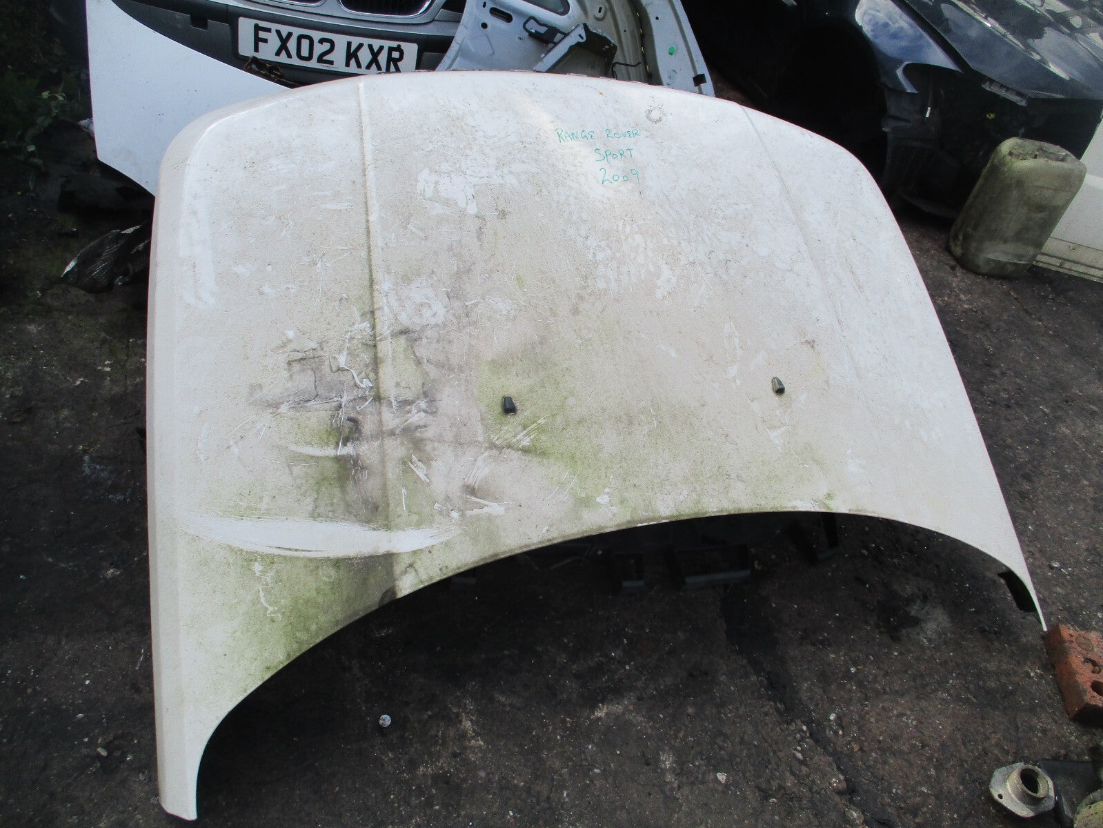2009 RANGE ROVER SPORT l320 FRONT BONNET HOOD ALASKA WHITE LRC 909