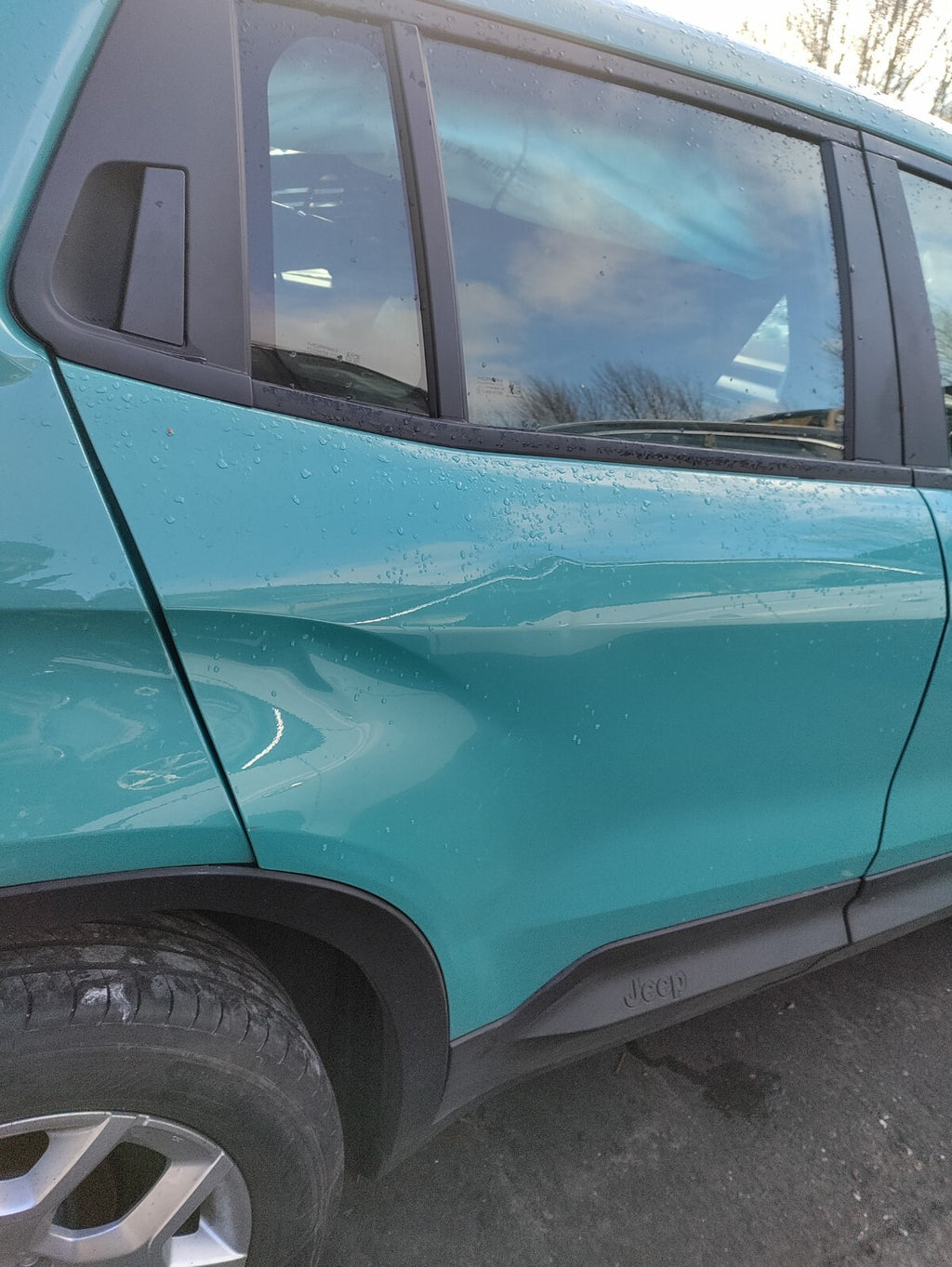 2024 JEEP AVENGER OSR DRIVER SIDE REAR BARE DOOR CERAMIC AZURE METALLIC 959