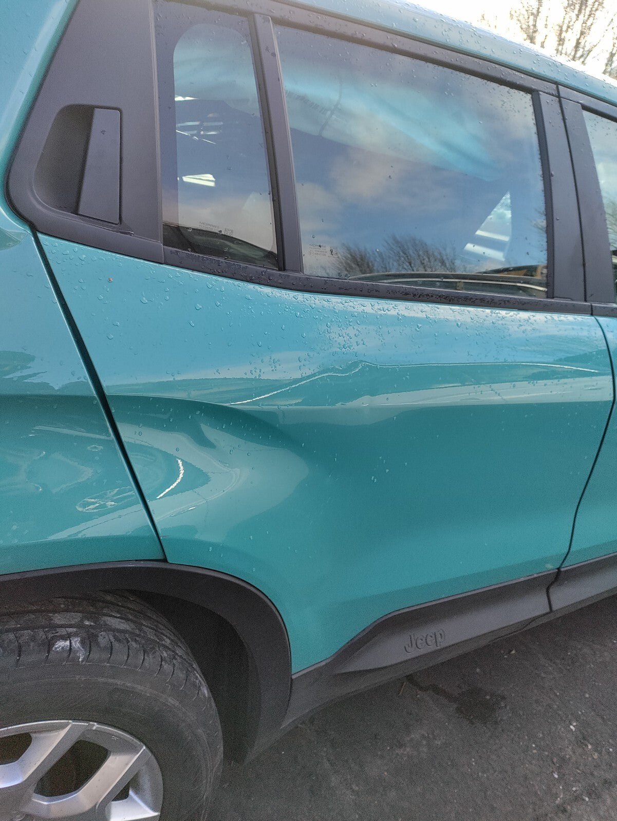 2024 JEEP AVENGER OSR DRIVER SIDE REAR BARE DOOR CERAMIC AZURE METALLIC 959