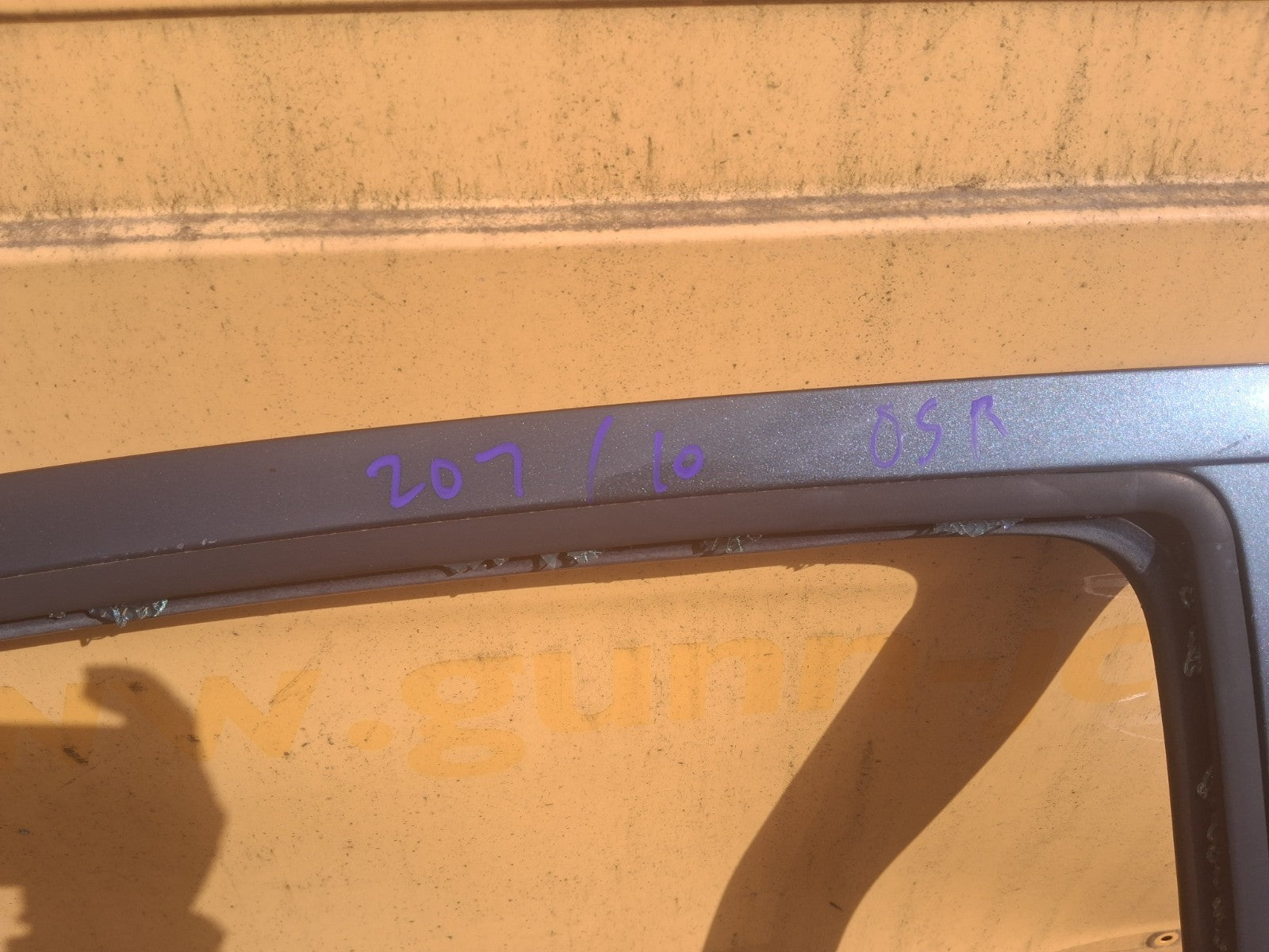 2010 PEUGEOT 207 HATCHBACK OSR DRIVER SIDE REAR DOOR GREY