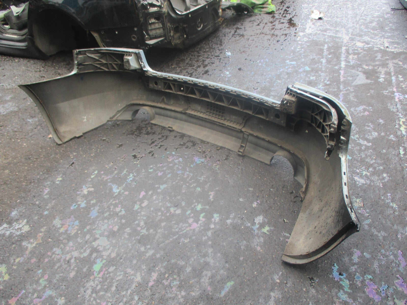 AUDI A4 B6 2002 CABRIOLET REAR COMPLETE BUMPER LIGHT BLUE
