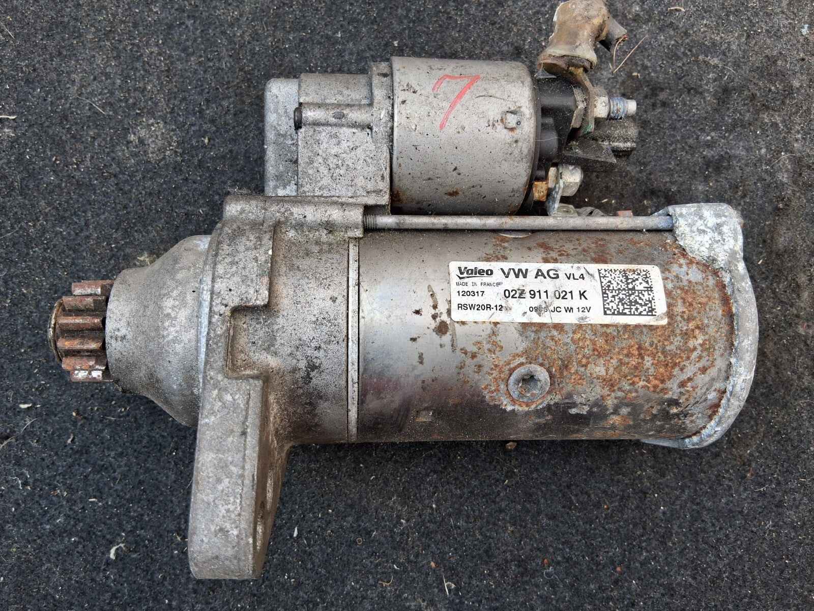SEAT LEON MK3 2018 1.4 PETROL STARTER MOTOR 02Z911021K
