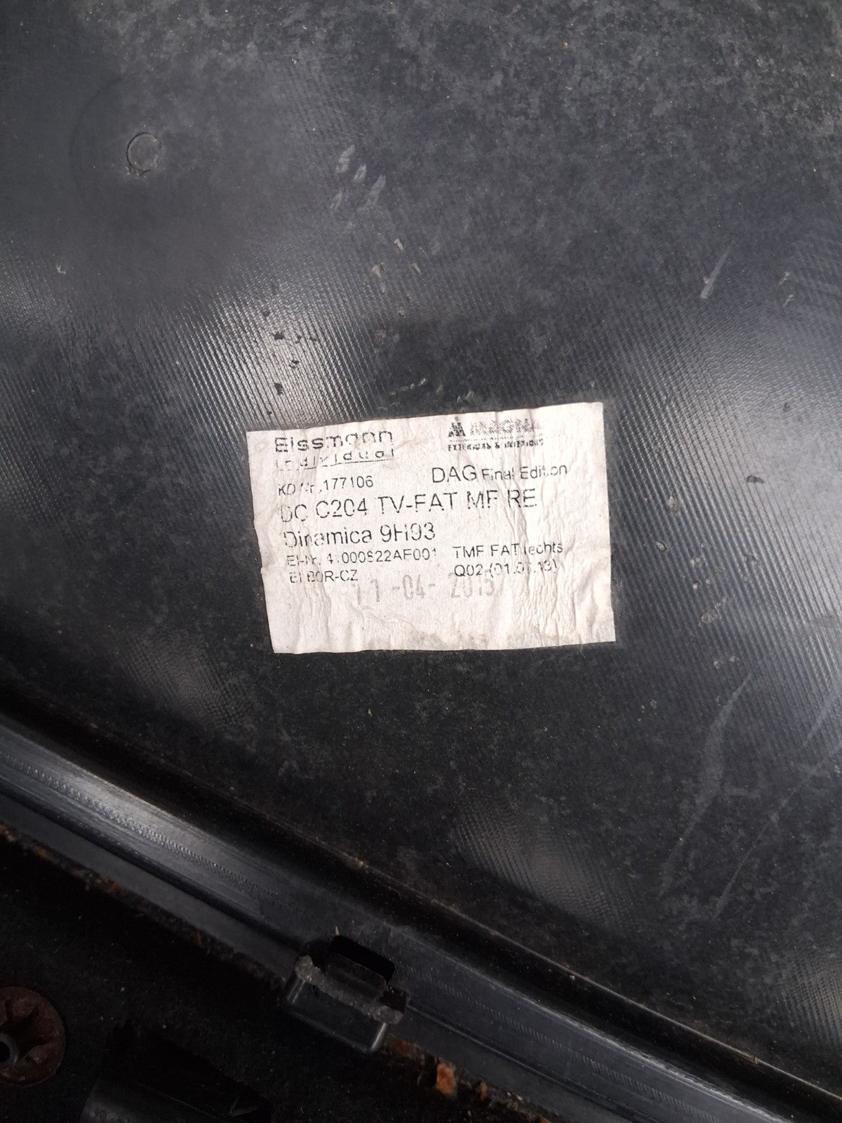 2014 MERCEDES BENZ C CLASS W204 COUPE OSF DRIVER SIDE DOOR CARD PANEL