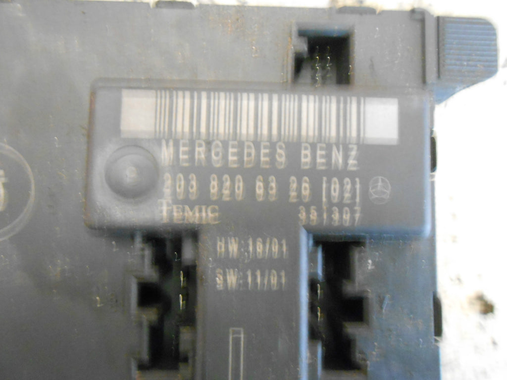 MERCEDES C CLASS W203 2003 FRONT DOOR CONTROL MODULES ECUS 2038206826