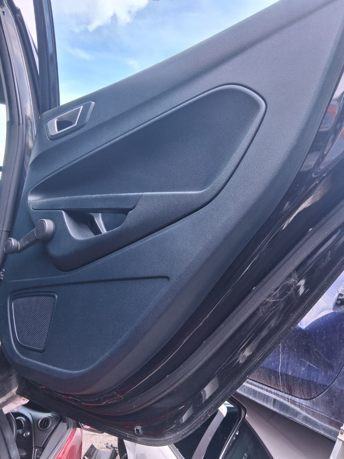 2012 FORD FIESTA MK7 5 DOOR OSR DRIVER SIDE REAR RIGHT COMPLETE DOOR BLACK