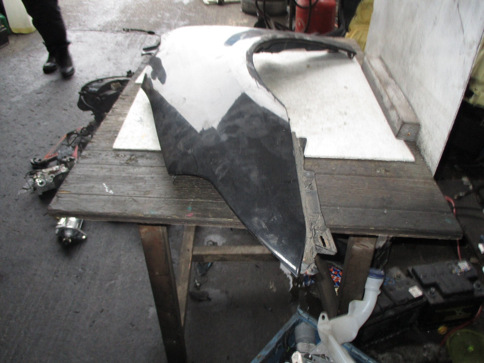 CITROEN C4 2007 NSF PASSENGER SIDE WING PANNEL IN BLACK