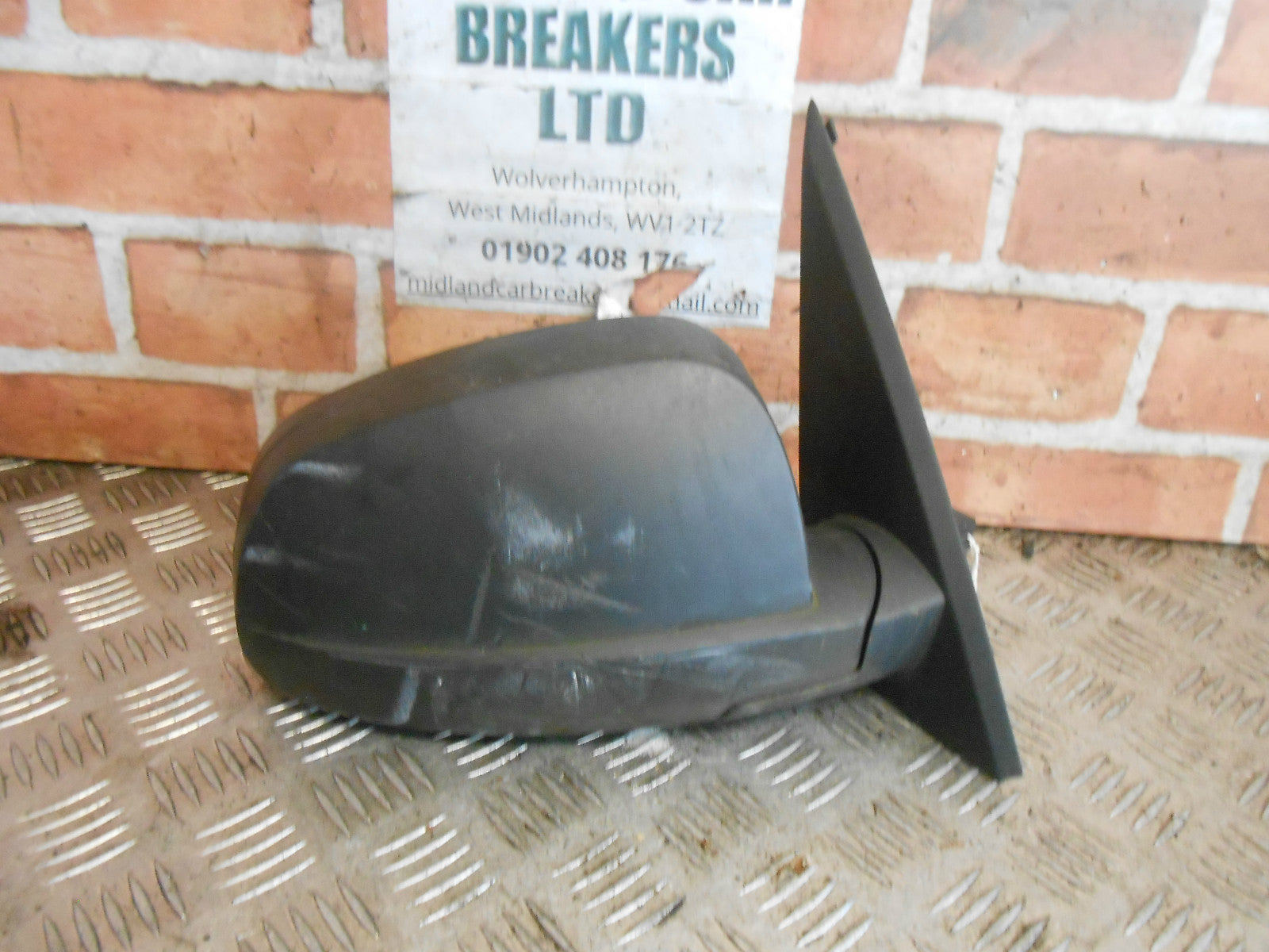 VAUXHALL MERIVA A 2004 OS DRIVER SIDE ELECTRIC DOOR WING MIRROR NO GLASS