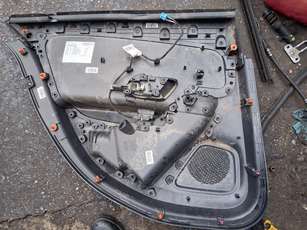 2021 MERCEDES A CLASS SALOON V177 OSR DRIVER REAR RIGHT DOOR CARD A1777204001