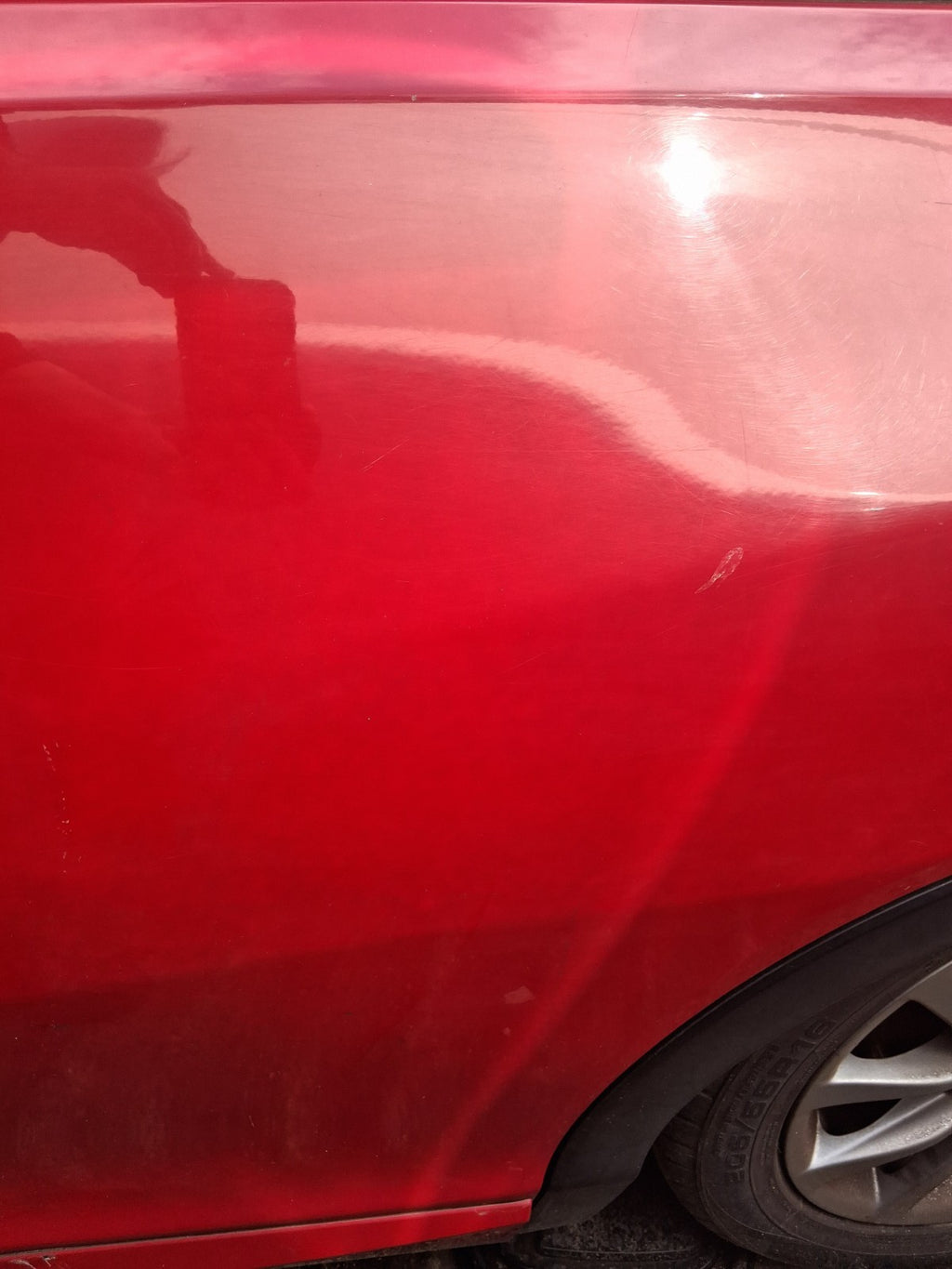 2016 HONDA CIVIC MK9 HATCHBACK NSR PASSENGER REAR LEFT BARE DOOR RED R81