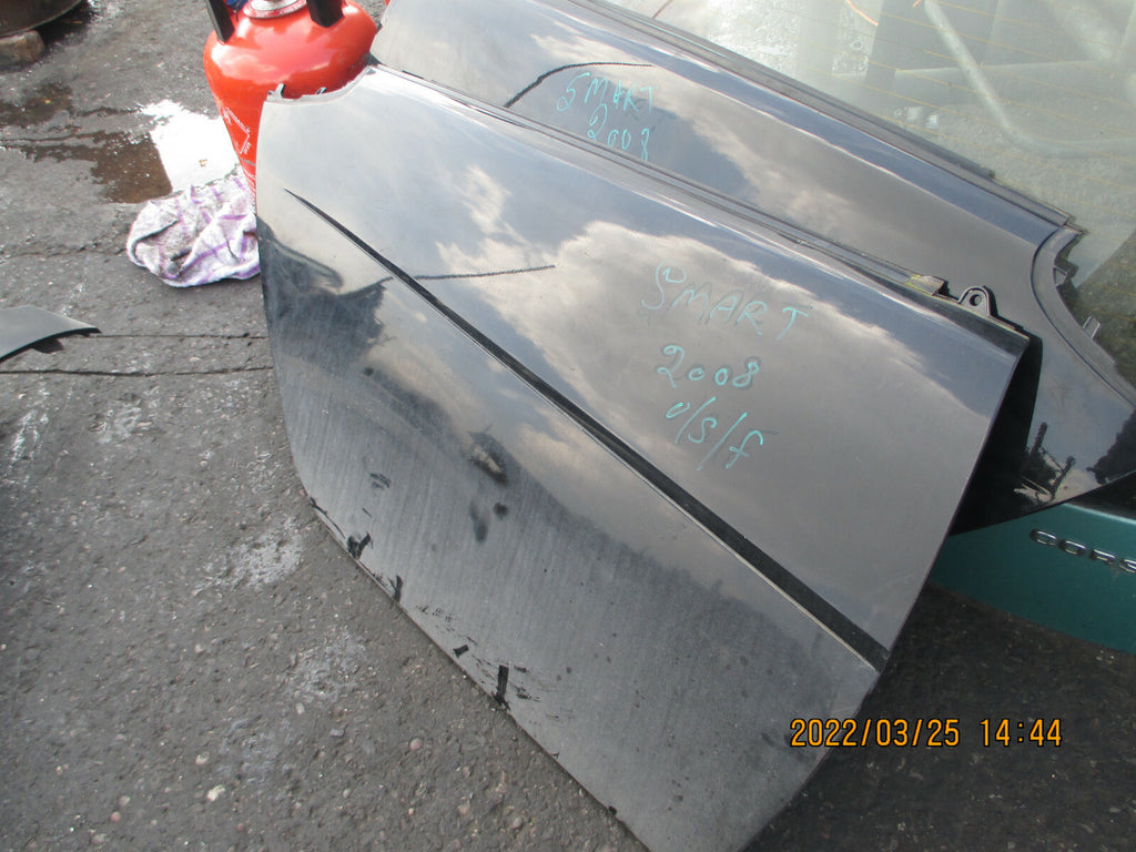 SMART FORTWO 2008 OSF DRIVER SIDE DOOR BLACK